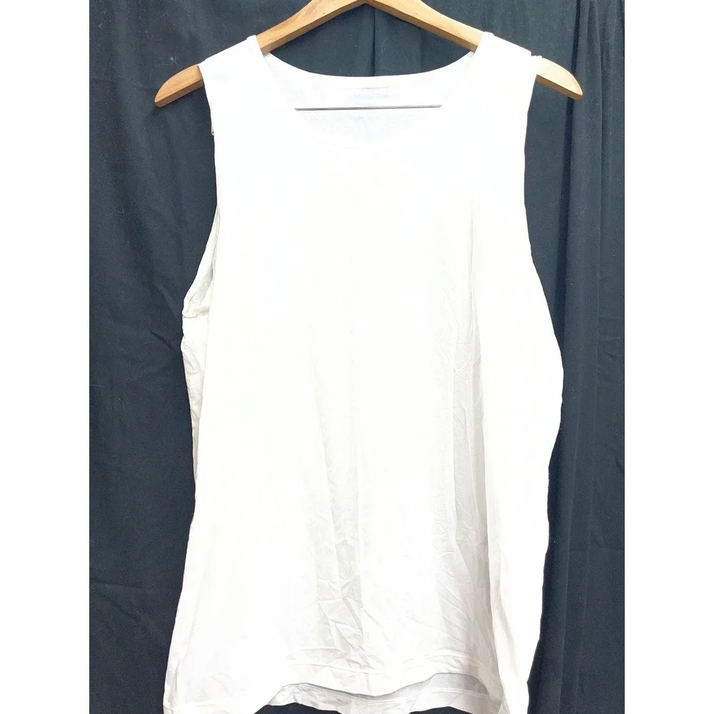 Tommy John Mens Second Skin Air Tank Top White Undershirt XL 0630011